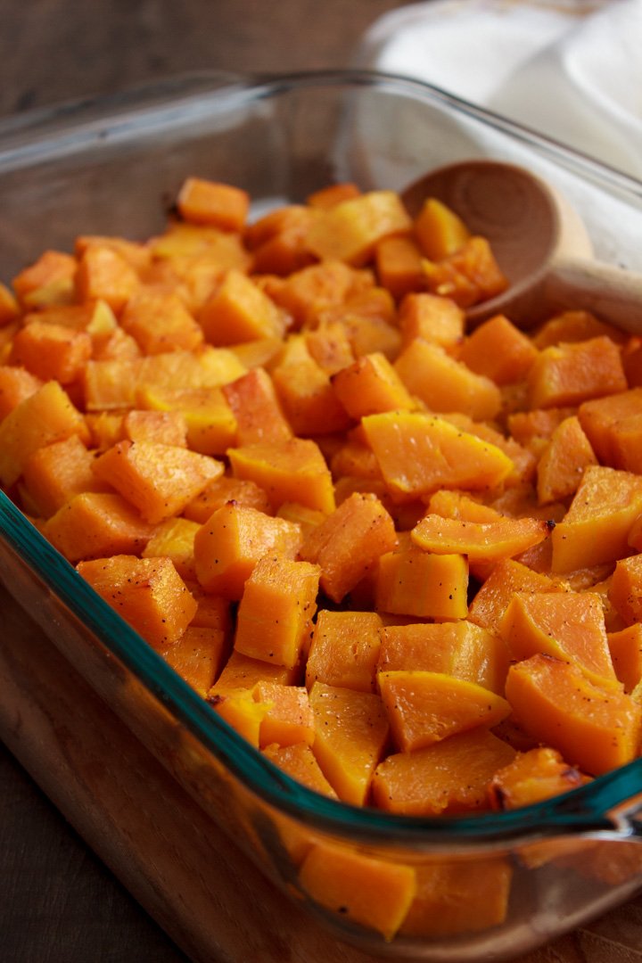 Easy Roasted Butternut Squash Recipe (without sugar)