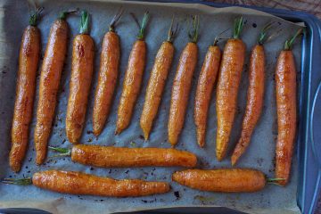 Honey-Roasted Carrots done being roasted
