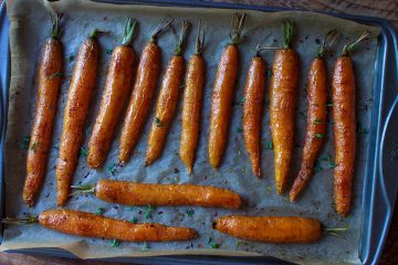 Honey-Roasted Carrots Seasoned and Ready to Serve