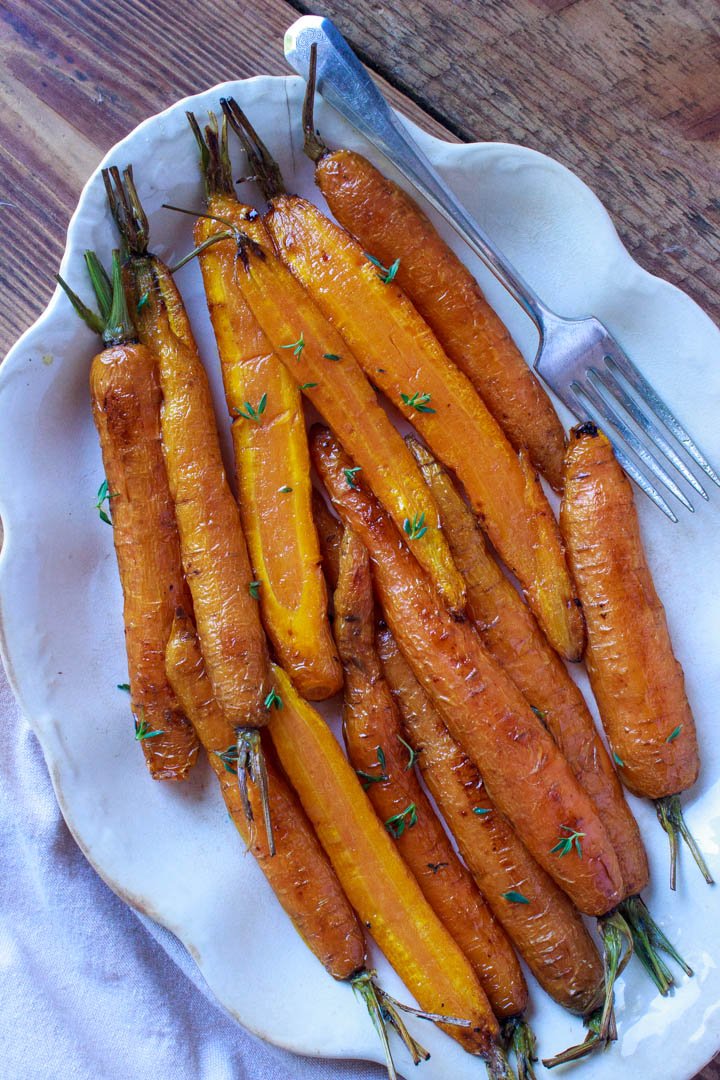 Honey-Roasted Carrots Ready to Serve