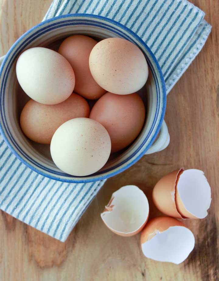 Farm Fresh Eggs Bought from a Small Farm