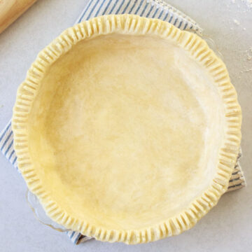 Gluten-Free Pie Crust (Easy, Flaky) - ready for the oven