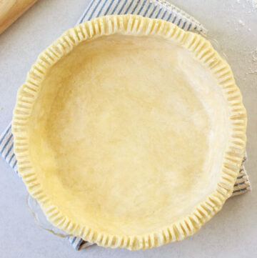 Gluten-Free Pie Crust (Easy, Flaky) - ready for the oven
