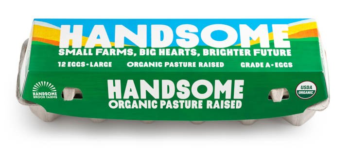 Handsome Brook Farms Organic Pasture Raised Egg Carton