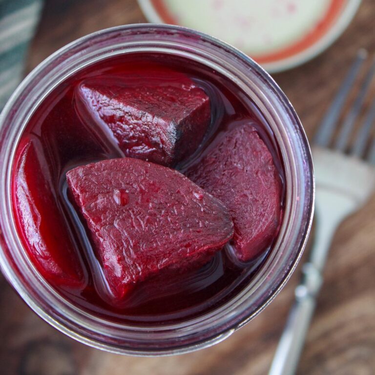 Refrigerator Pickled Beets (in jar)