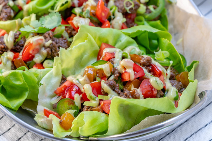Grass-Fed Beef Lettuce Wraps