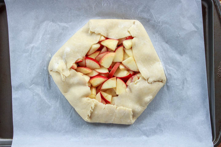 Compiled peach galette