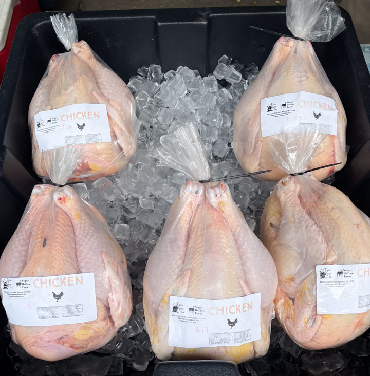 Eat Local Meat During Winter - Local Chicken at the Farmers Market