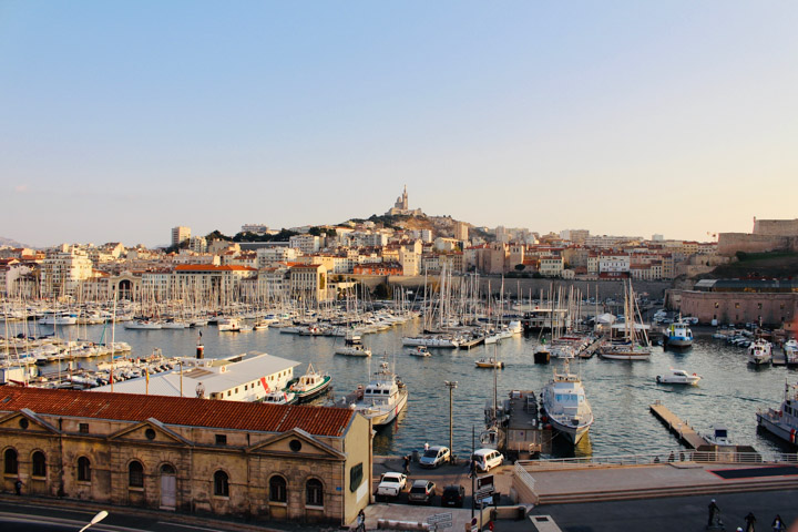 Seaside town of Marseille in France