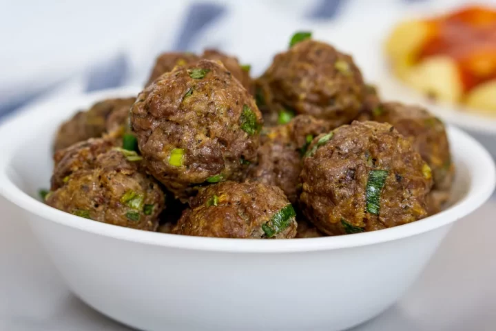 Bison Meatballs (with Air Fryer Option)