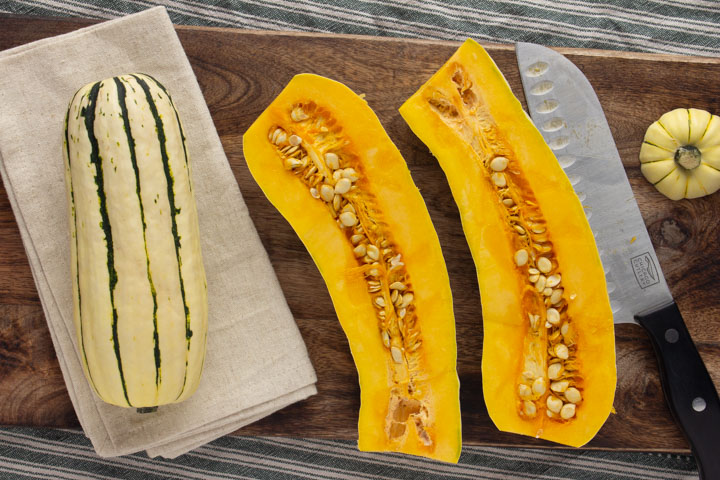 How to Cook Delicata Squash: Step 1