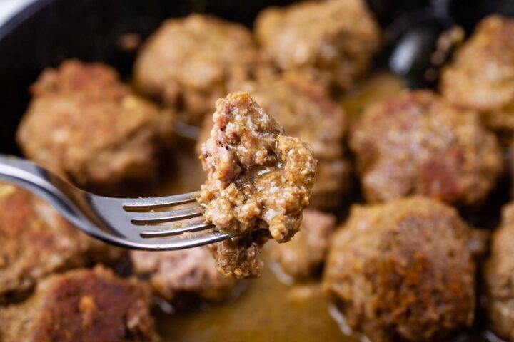 Curry Bison Meatballs