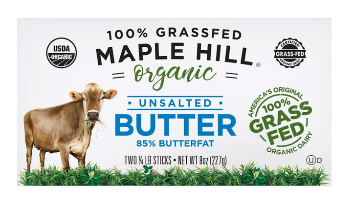 Maple Hill Organic Grass-Fed Butter