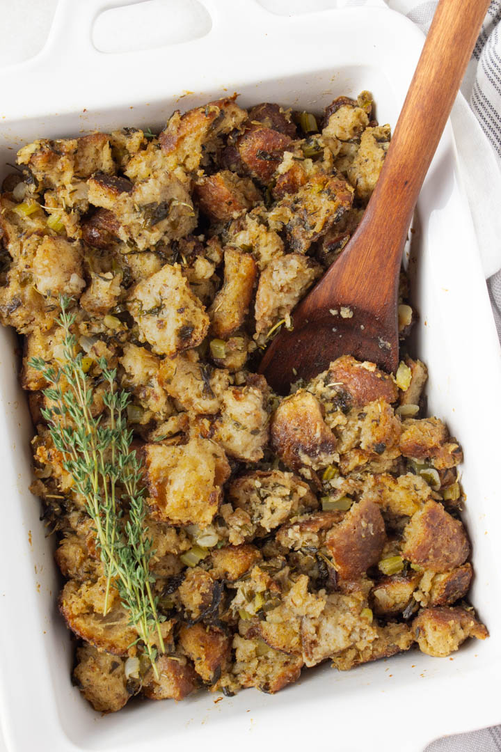 Sourdough Stuffing Made With Sourdough Bread